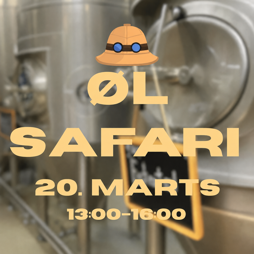 Ølsafari - 20. marts 2027 (kl. 13-16)